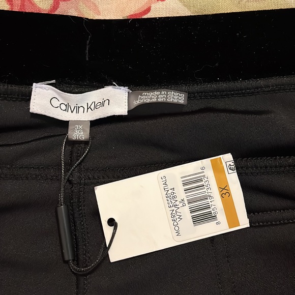 CALVIN KLEIN Size 3X PullOn Pant Modern Legging Contour SlimLeg Stretch $139 NEW - Picture 11 of 16